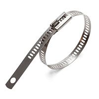 Стальная стяжка лестничного типа 7х150 мм СКЛ 316 Fortisflex, нержавеющая сталь А4 Стальная стяжка лестничного типа 7х150 мм СКЛ 316 Fortisflex, нержавеющая сталь А4